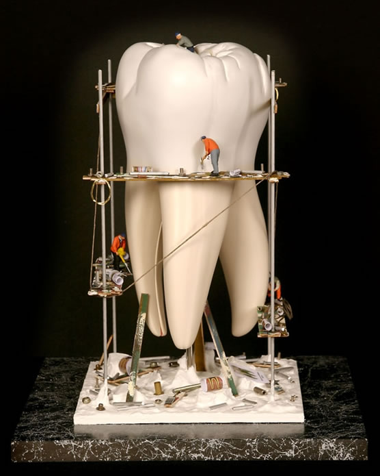 Vitrína Staveniště zubu, velká