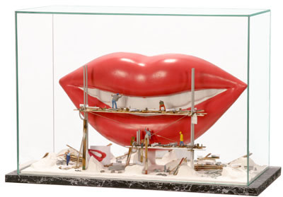 Vitrína Staveniště úst, velká